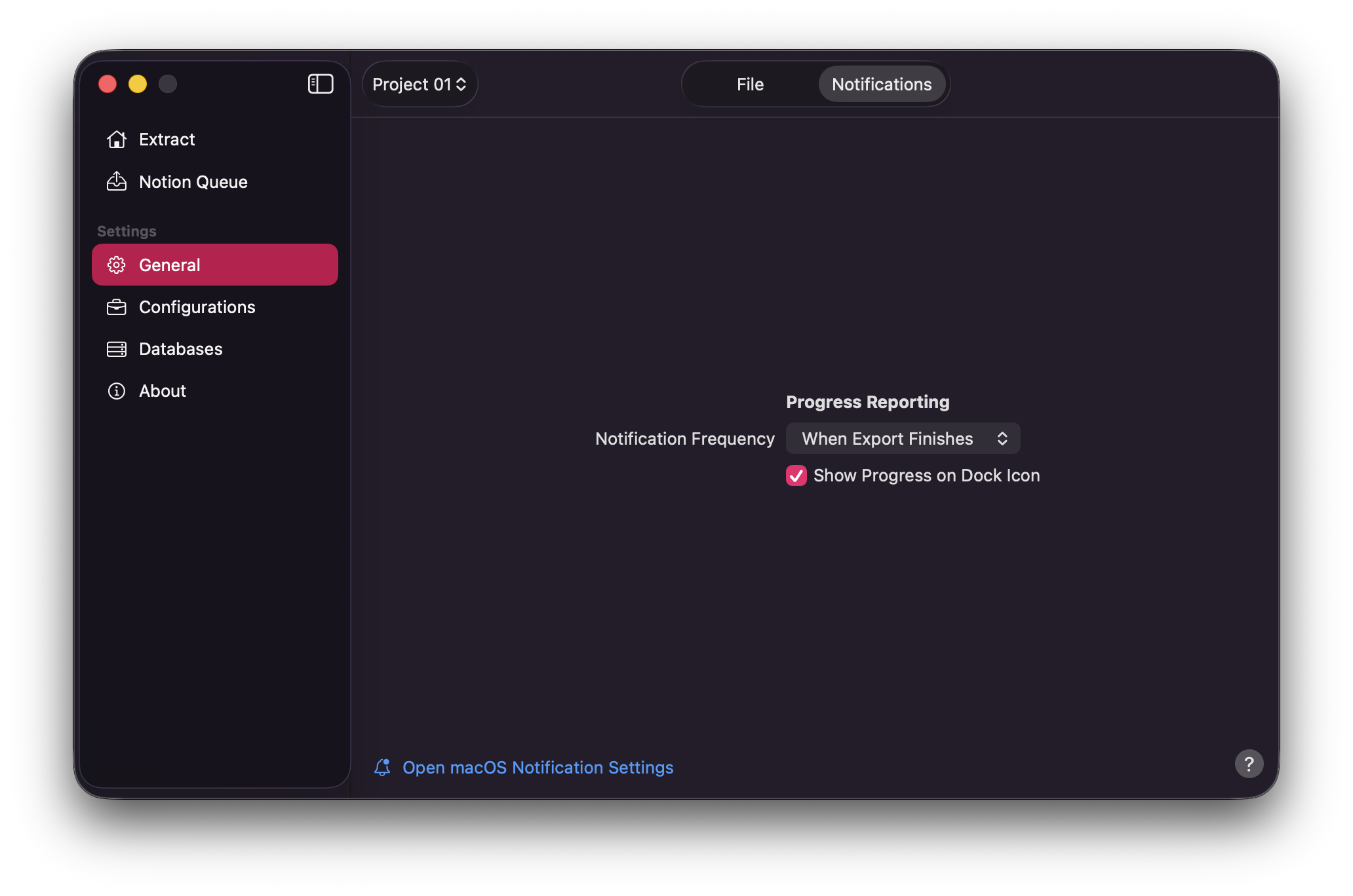 Notification Settings